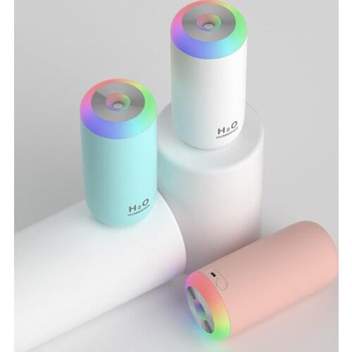 350ml Ultrasonic Air Humidifier LED Night Lamp USB Rechargeable Aroma Essential Diffuser Fogger Mist Maker Air Fresher for Home