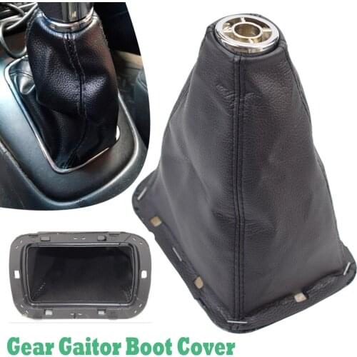 Car Gear Shift Gaiter Boot Cover Gear Shifter Gaitor Boot PU Leather For Toyota Avensis T25 MK2 II 2003-2009