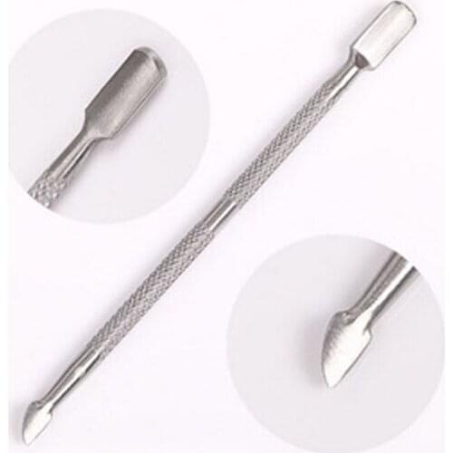 Double Head Stainless Steel Nail Cuticle Spoon Pusher Remover Trimmer Dead Skin Manicure Pedicure Accessories Manicure Tool