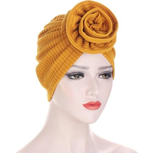 European American Hoofddoeken Fashion Multi-color Jacquard Scarf Cap the Spring and Autumn Period and the Ms Stripe Flowers