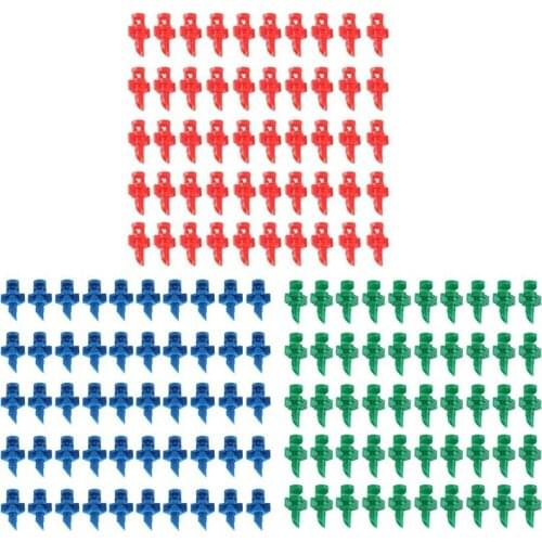 Lawn Garden Nozzle Sprinkler, 150Pcs Micro-Lawn Water Spray Sprinkler Irrigation System (90 Degree,180 Degree,360 Degree)