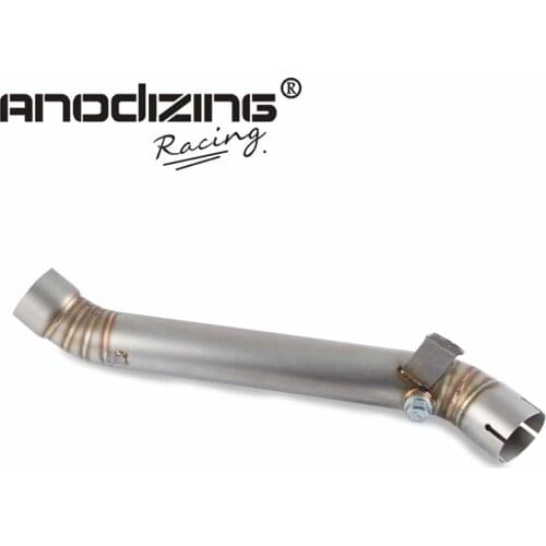 Motorcycle Exhaust Muffler Engine Middle Link Slip On Round Pipe For Kawasaki ZX10R ZX 10R 2011 2012 2013 2014 2015 2016 2017