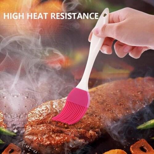 Hot Sell Multi Color Silicone Basting Pastry Brush Oil Brushes For Cake Bread Butter Baking Tools Kitchen Safety BBQ Brush