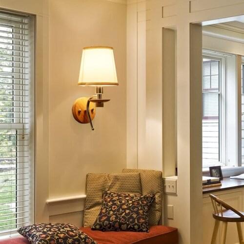 Crystal wall lamp lamparas de techo colgante moderna crystal luminaria wood mirror light aisle living room bedside wall lamp