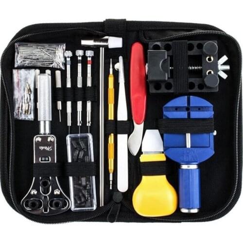Watch Tool 147pcs Watch Repair Case Remover Watch Link Pin Remover Ear Rod Disconnector Spare Needle Horlogemaker Tools Kit