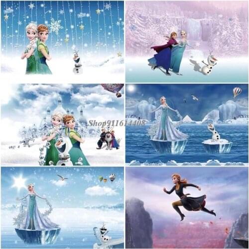 Disney Canvas Paintings Modern Anime Frozen Poster and Prints Sister Elsa Anna Princess Wall Art Pictures Living Room Home Decor