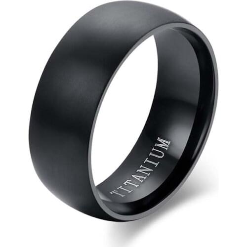 Vintage Men Black Sterling Titanium Ring Plating Souvenir Present Accessory Wedding Bands Bridal Sets Jewelry For Male Design