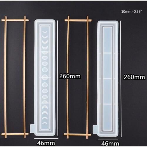 Moon Phase Incense Box Storage Resin Casting Mold Sun Moon Star Incense Burner Container Mold Incense Sticks Holder Mold