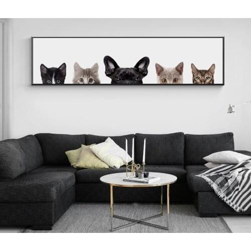 The Lovely Cute Pets Animals Canvas Painting Posters Prints Wall Art Picture for Kids Living Room Home Decoration Free Shipping