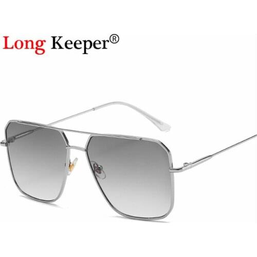 Fashion Square Sunglasses Women Brand Design Metal Frame Gradient Lenes Pilot Ladies Sun Glasses Frame Eyewear Shades UV400