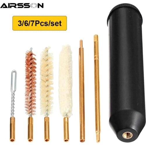 Tactical Gun Cleaning Kit .22cal .30cal .35cal .38cal 9mm Rifle Pistol Cleaning Tools Handgun Rod Brush Head Hunting Accessories
