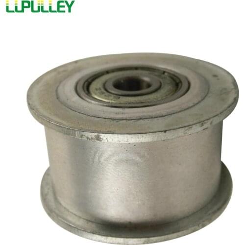 LUPULLEY Idler Pulley 5M Type 20T Bore 5/6/7/8/10/12/15mm Width 16/21/27mm HTD5M Tension Belt Idler Width Bearing 1PC