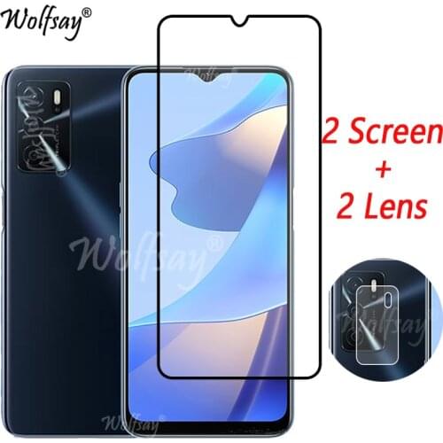 Full Cover Whole Glue Tempered Glass For Oppo A16 Screen Protector For Oppo A16 Camera Glass For Oppo A16 A 16 Glass 6.52 inch
