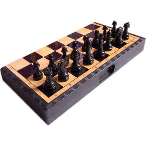 Chess Set Folding Chessboard 2 Players Family Board Game Toys for Adult Kids