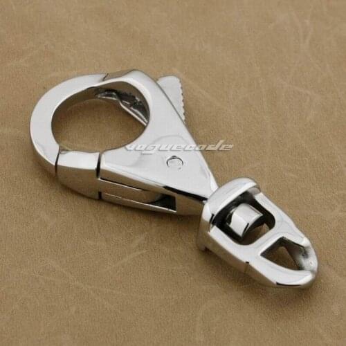 Unique Huge Heavy Clasp 316L Stainless Steel For KeyChian Wallet Chain 3P007 DIY Clasp
