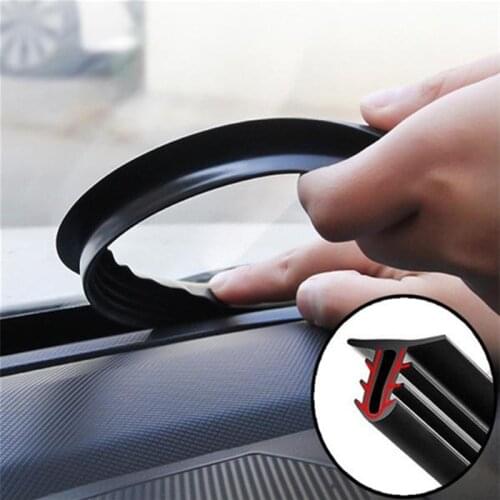 Car Gap Sealing Strips Dashboard Soundproof Anti-dust Durable Rubber Sealing Interior Accessories with Tools
