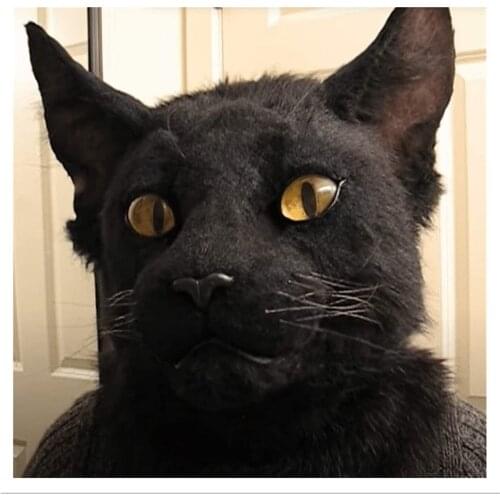 Halloween Scary Mask Bird Cat Bunny Mask Bloody Plush Head Mask Cosplay Costume Props Halloween Party Black White Latex Mask