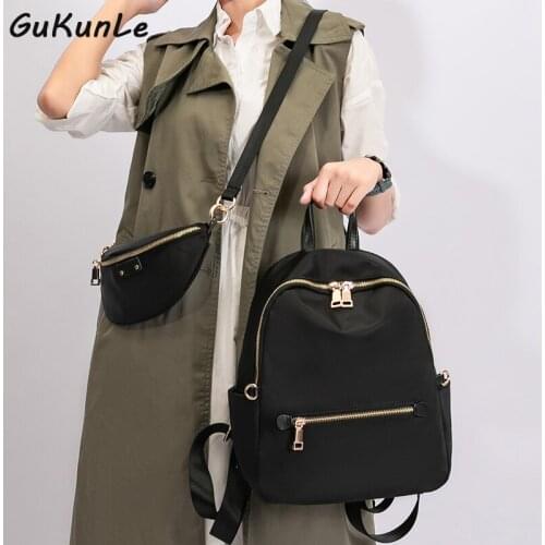 Two Sets 2021 Fashion Women Backpack High Quality Backpacks Teenage Girls Female School Backpack Shoulder Bag Travel