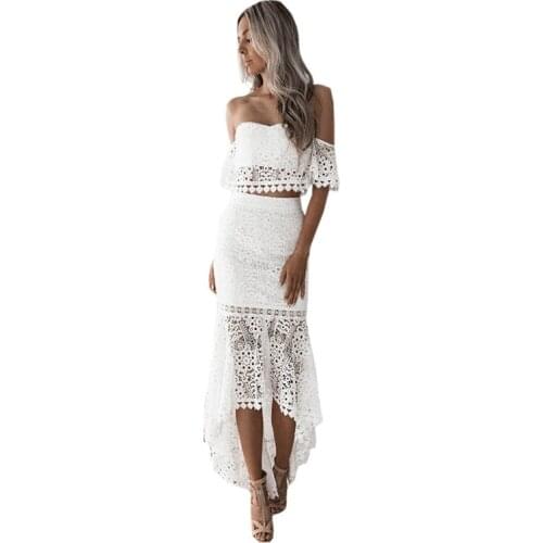 European and American womens dress tong lace bra open back pencil skirt