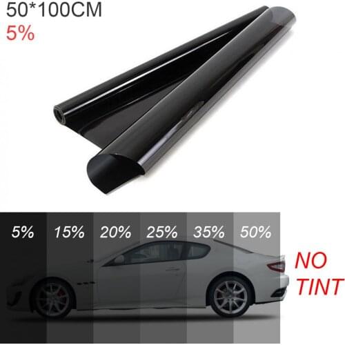 1 Piece PVC 50 x 100CM Thickening Antiwear Car Curtain Windshield Sun Shade UV Protection Side Window Film VLT Solar Sticker