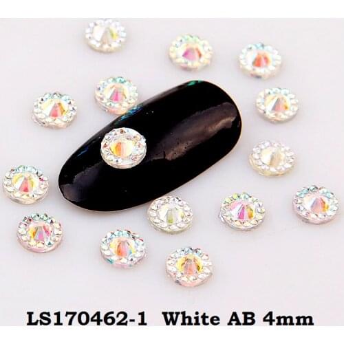 1000Pcs Nail Rhinestones Flat Flower Shape flake Leaf Chain Beads DIY Manicure Nail Art Decoration in Wheel