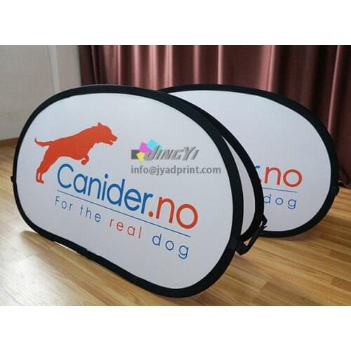 120X60CM semicircle A frame POP up horizontal Arc display stand flag Outdoor banner