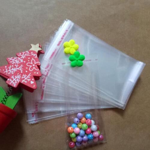 3000pcs/ Transparent Self Adhesive Seal Plastic Bags OPP Poly Self Sealing Plastic Clear Cellophane Bags for Gifts Packaging Bag