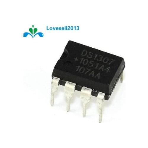 5PCS DS1307 DS1307N DIP-8 RTC SERIAL 512K I2C Real-Time Clock IC