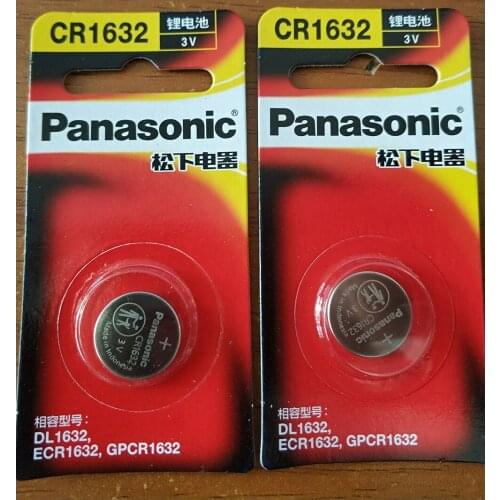 50pcs 100% Genuine Panasonic original brand new battery cr1632 3v button cell coin batteries for watch computer toy re