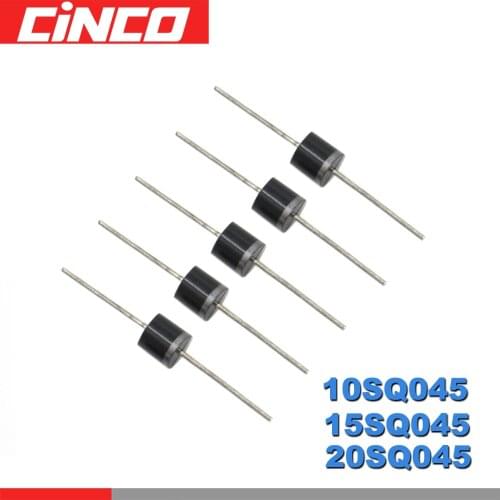 5PCS/LOT 10A 15A 20A 45V 10SQ045 15SQ045 20SQ045 PEC schottky barrier diodes for DIY Solar Cells panel Junction Box diodes
