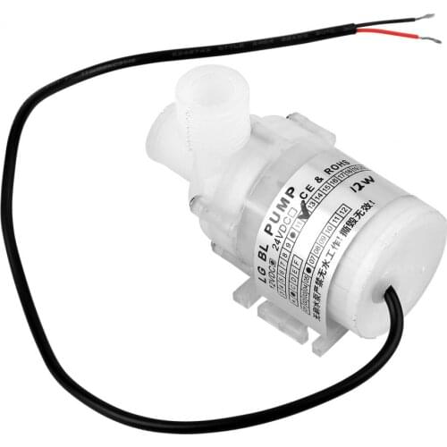 DC 12V 12W Food Grade Brushless Water Pump Ultra Quiet Mini DC Submersible Pump 3.5m Lift Head For Water Circulation System