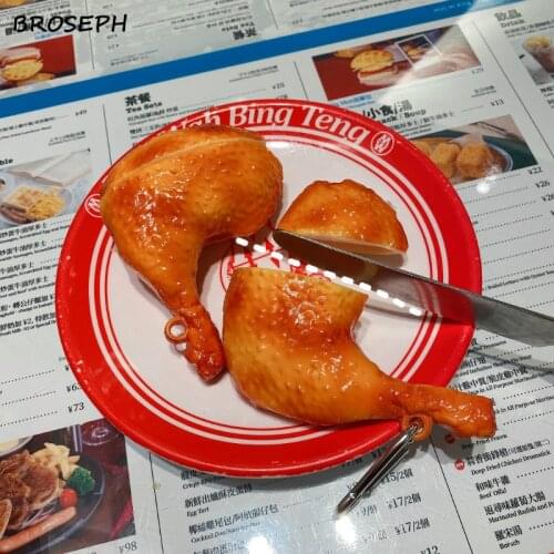 Cute Big Chicken Leg Headphone Case for Airpods 2 1 Wireless Bluetooth Earphone Cover Protective Charging Box for Airpods Pro