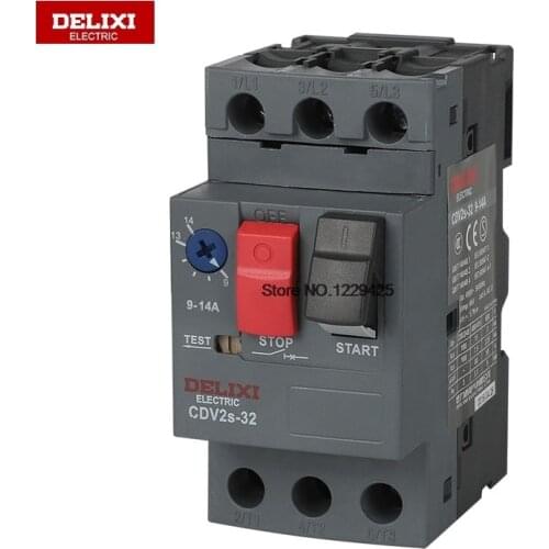 DELIXI Motor Protection Circuit Breaker CDV2S-32 11.24~32A GV2-ME08C Motor NS2 GV2-ME CDV2S