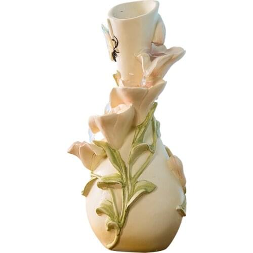 European style flowing table flower dry flower smallvase livingroom decoration flower arrangement flower art handicraft fengshui