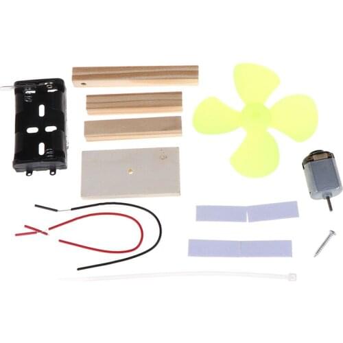 Hot DIY Electric Fan Experiment Model Physics Science Elementary Education Toys for Kids School Manual Invention Assembled