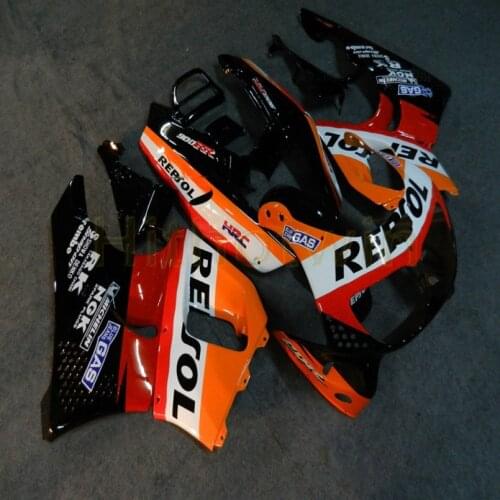 Custom motorcycle cowl article for CBR900RR 1994 1995 1996 1997 CBR893RR ABS Plastic Fairings+Botls+orange M2