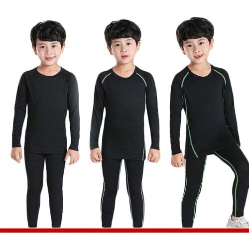 Tights for Children Long-sleeved Pantsuits Men and Women Basketball Football Training Base Gym Clothes Kids Tracksuit Sprots