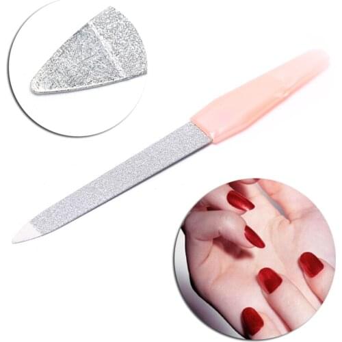 2Pcs/set Nail Art Cuticle Pusher Nipper Remover Clipper Manicure Pedicure Tool Nail Polish Surface File Buffer Tool Good quality