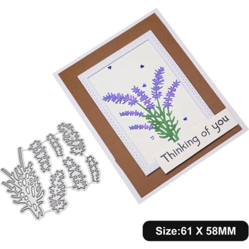 Lavender Metal Cutting Dies Stencil Scrapbooking DIY Album Stamp Paper Embossing E56E