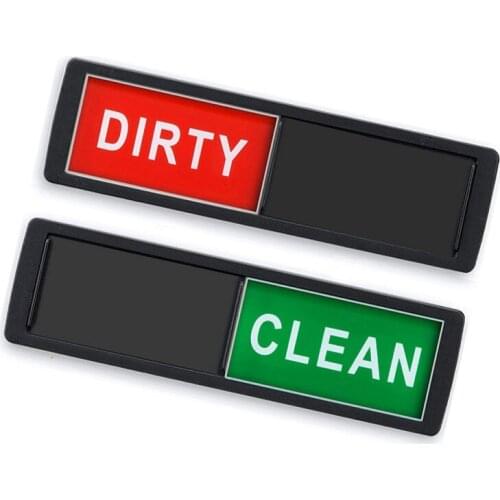 Magnet Options Indicator Tellers Non-Scratching Strong Magnet Dishwasher Clean Dirty Sign Decoration Supplies