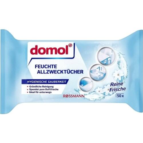 Domol Wet Cleaning Cloth Multi-Purpose Refreshment 50 pcs
