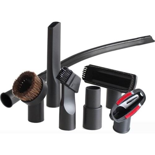7 In 1 Vacuum Cleaner Brush Nozzle Hose Adapter Connector Home Dusting Crevice Stair Tool Kit 32mm 35mm