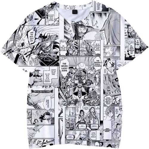 New Record of Ragnarok Anime Comic Summer T-shirt Funny Short Sleeve Tees