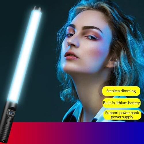 Portable RGB Handheld LED Light Wand Colorful Photography Lighting Stick 20W 3000-6000K Photo Studio Fill Lamp For Youtube Party