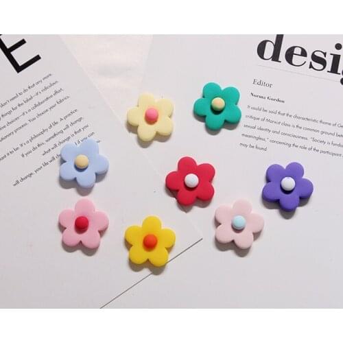 Five Colors Pretty Sun Flowers Keychain For Women Flower Bag Pendant Keyrings J22