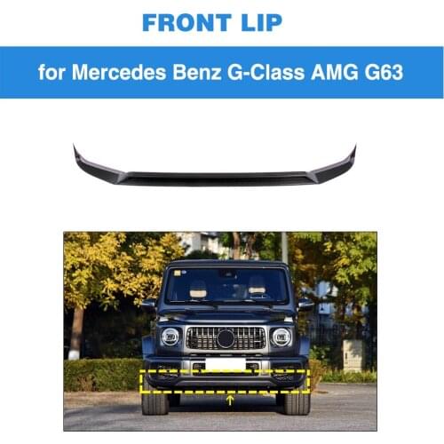 Front Bumper Lip Splitters For Mercedes-Benz G Class G63 AMG 2019 Front Bumper Lip Carbon Fiber