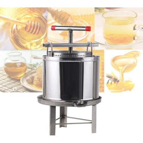 Manual Honey Press Machine Stainless Steel Honey Extruder Honey Rolling Mill Machine Fully Rnclosed Wax Honey Presser Beekeepin