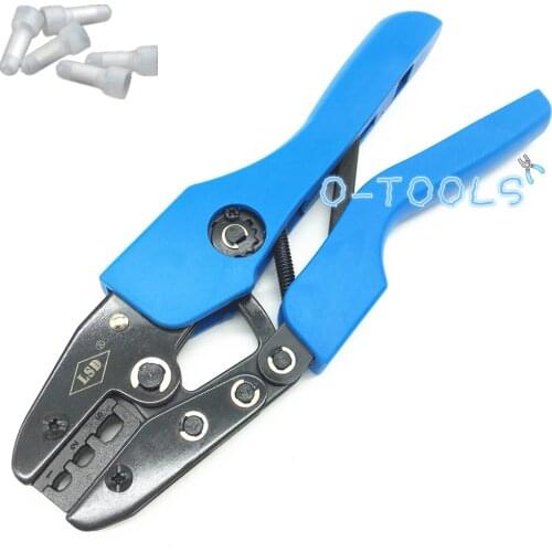 AN-103 Ratchet hand crimping tools for closed end crimp caps electrical wire cable terminals connectors crimper pliers 20~10AWG