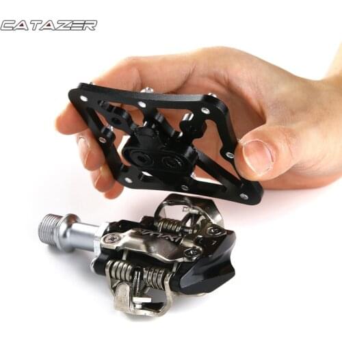1/2 pcs Mountain Bike Self-locking Pedal Lock Pedal To Flat Pedal Adapters Suitable for SHIMANO SPD Platform Adapters