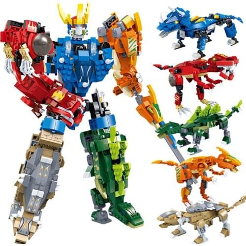 Cartoon Dinosaur Figures Collections Book Fit Building Blocks Bricks Toys Kid Adult Boy Girl Gifts